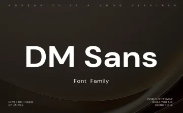 DM Sans Font Family