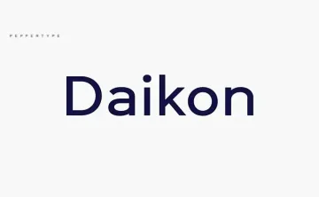 Daikon Font