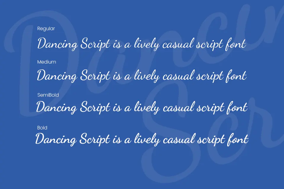 Dancing Script Font Family