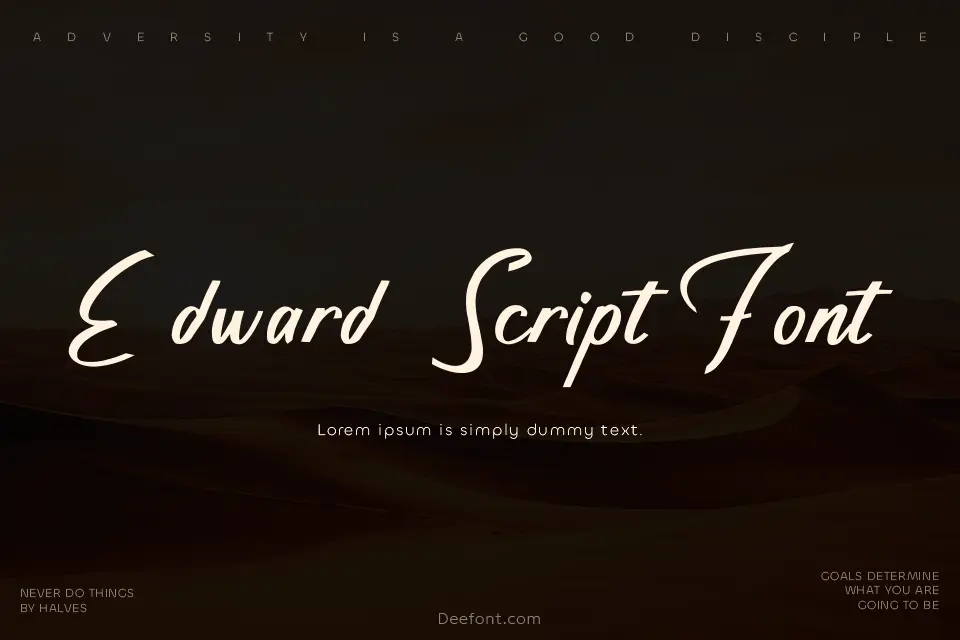 Edward Script Font