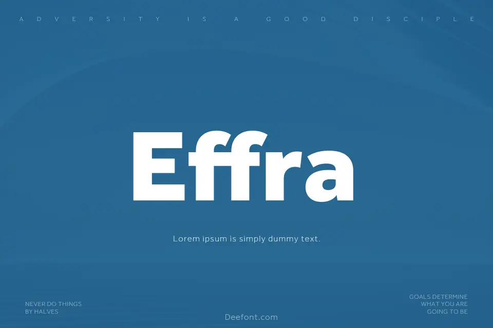 Effra Font Family