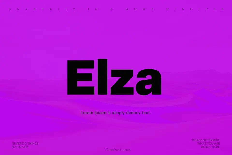 Elza Font Family