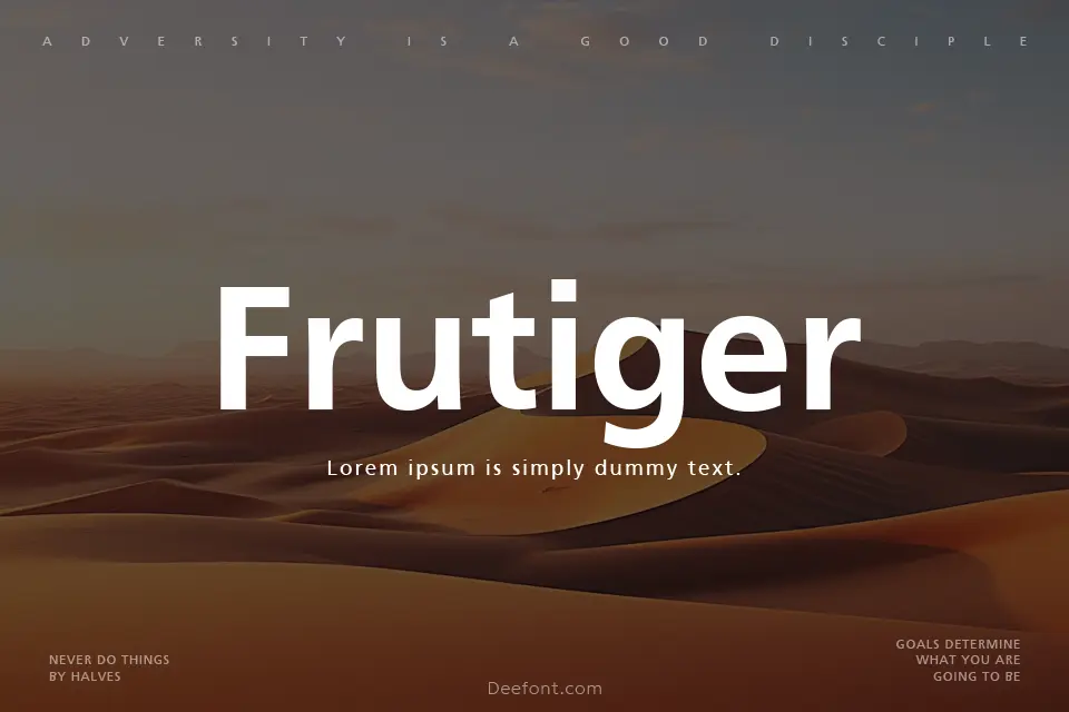 Frutiger Font Family