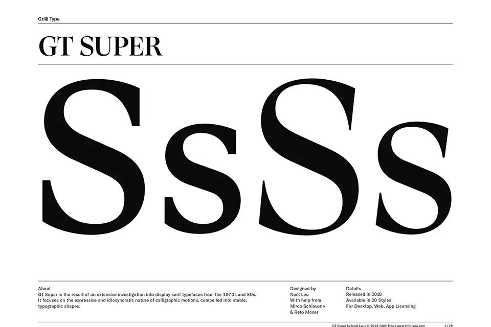 GT Super Font Family