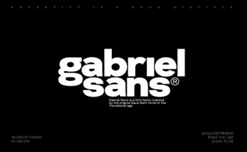 Gabriel Sans Font Family