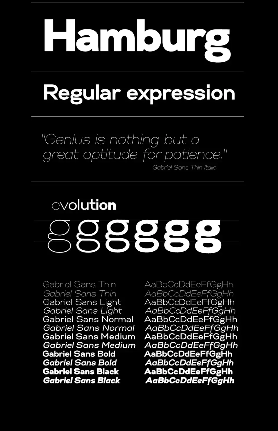 Gabriel Sans Font Family