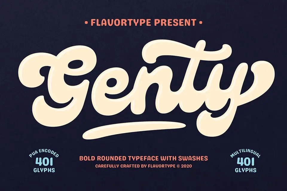 Genty Script Font