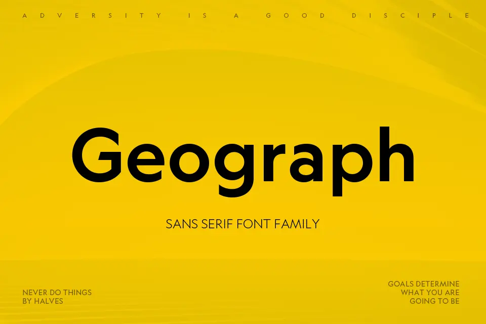 Geograph Font Family