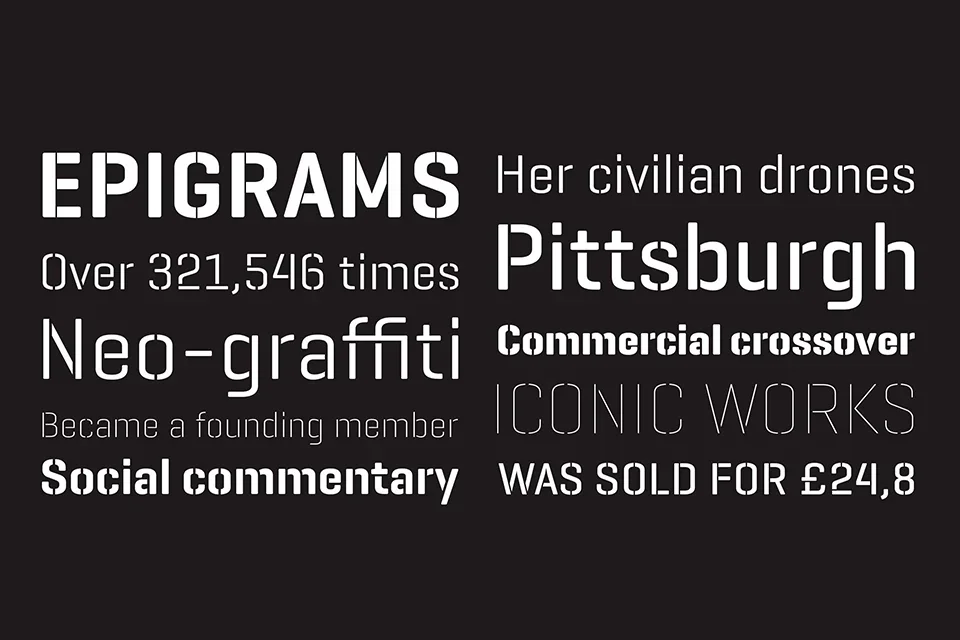 Geogrotesque Stencil Font Family