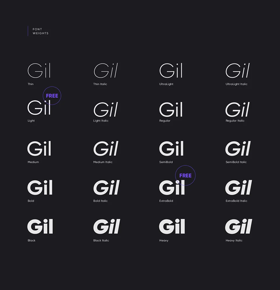 Gilroy Font Family download