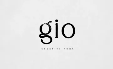 Gio Serif Font