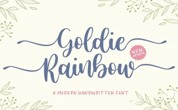 Goldie Rainbow Font