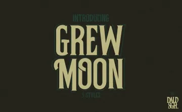 Grewmoon Vintage Font