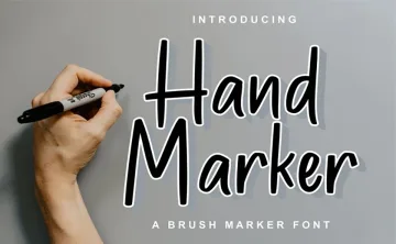 Hand Marker Font