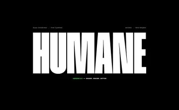 Humane V.2.0 Font