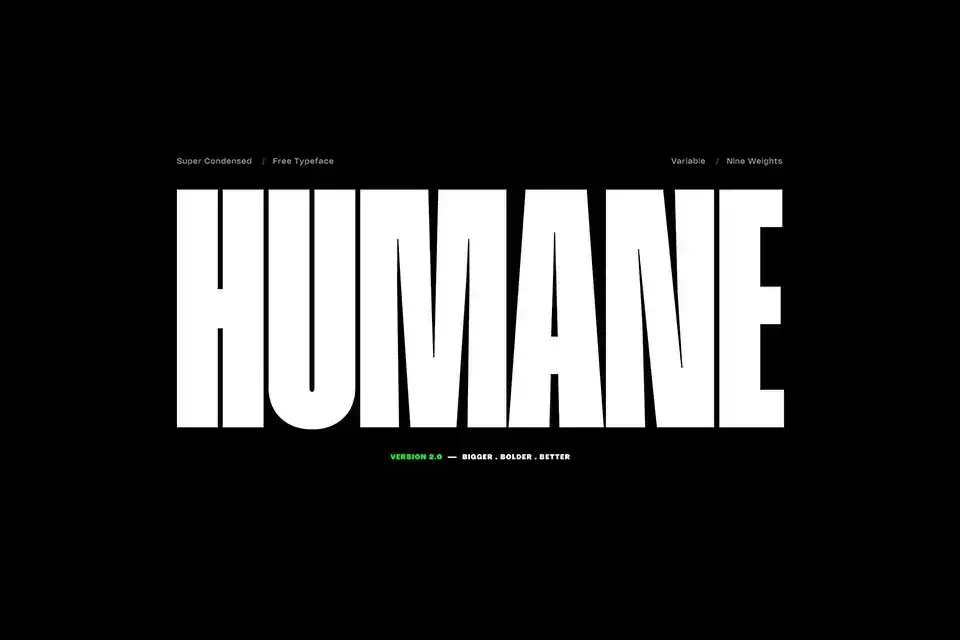 Humane V.2.0 Font Family