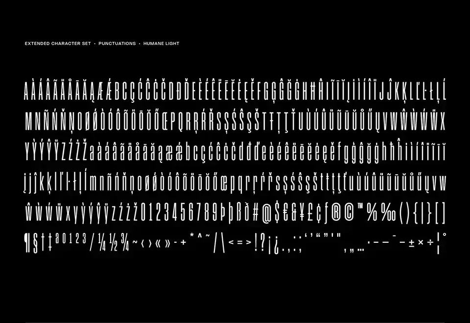 Humane V.2.0 Font Family