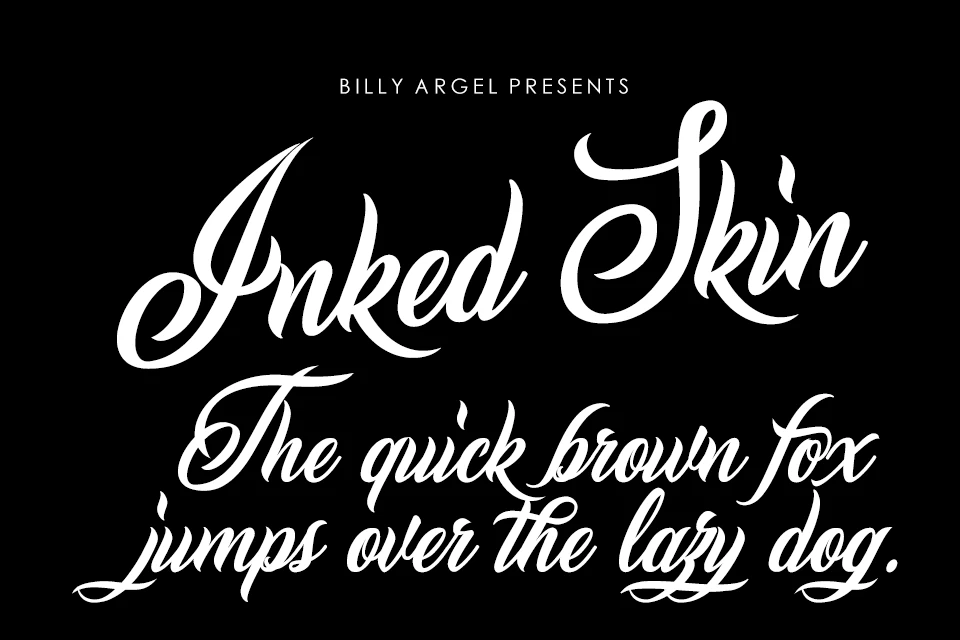 Inked Skin font download