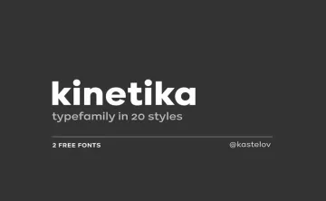 Kinetika Font Family