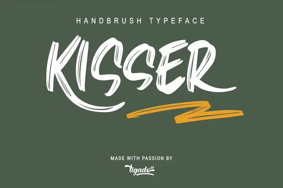 Kisser Brush Font