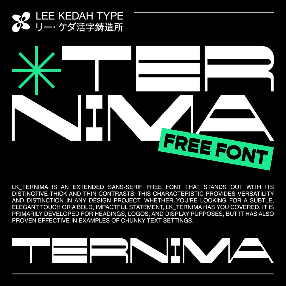 LK_Ternima typeface download