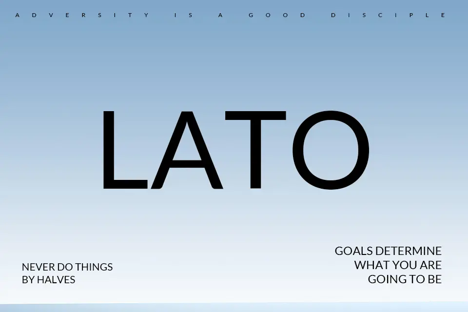 Lato Font Family