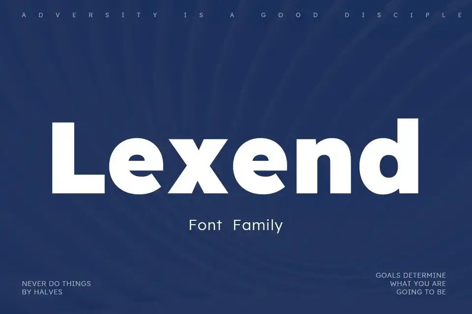 Lexend Font Family