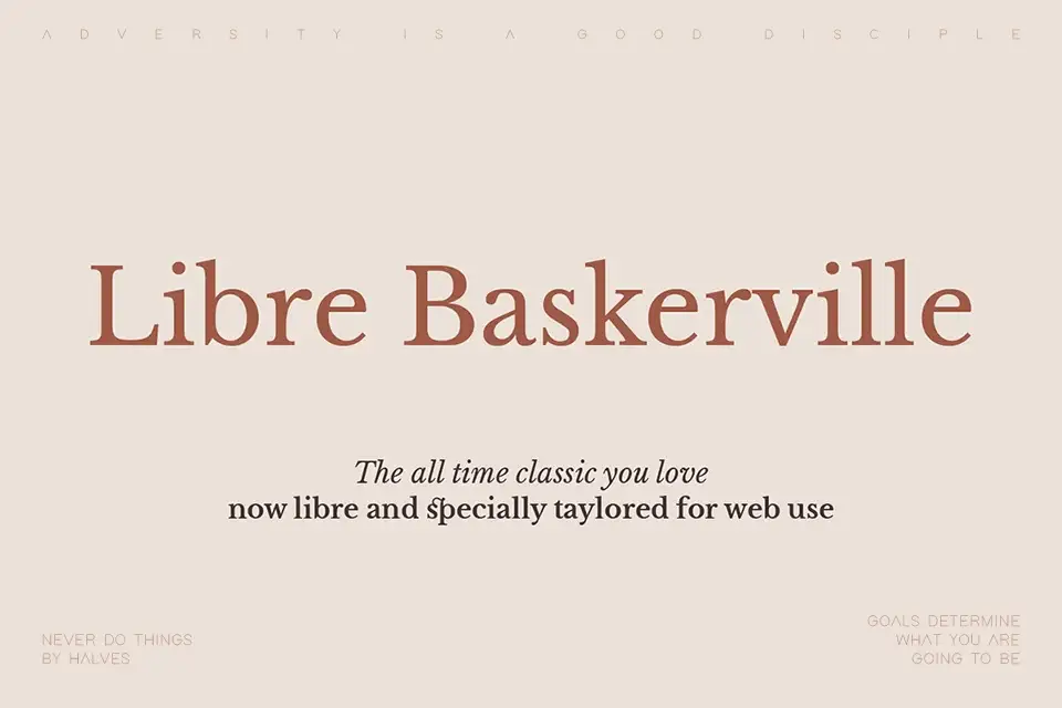 Libre Baskerville Font Family