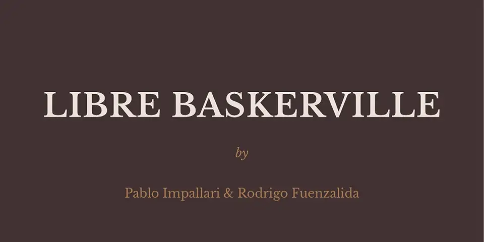 Libre Baskerville Font Family