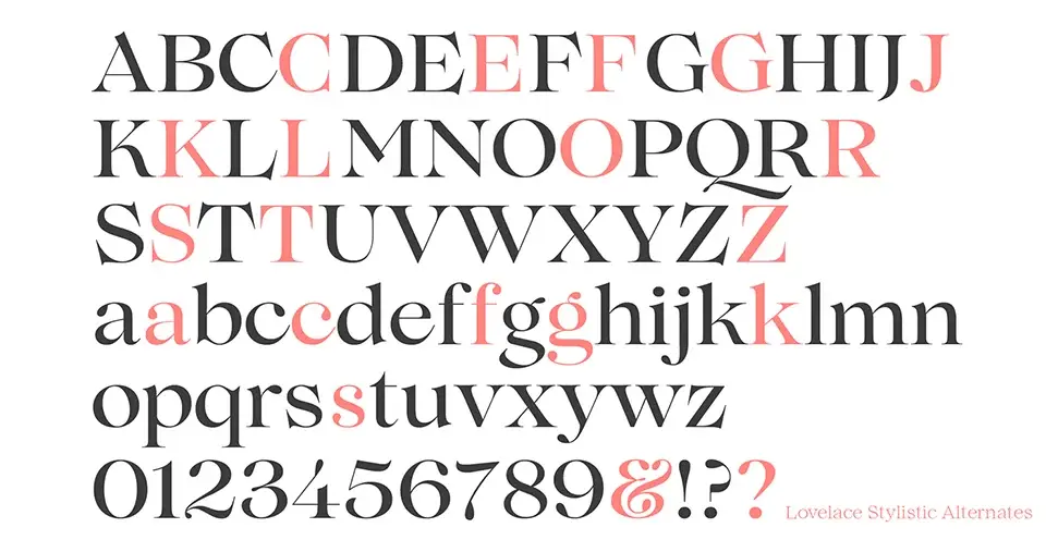 Lovelace Font Family