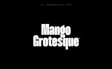 Mango Grotesque Font