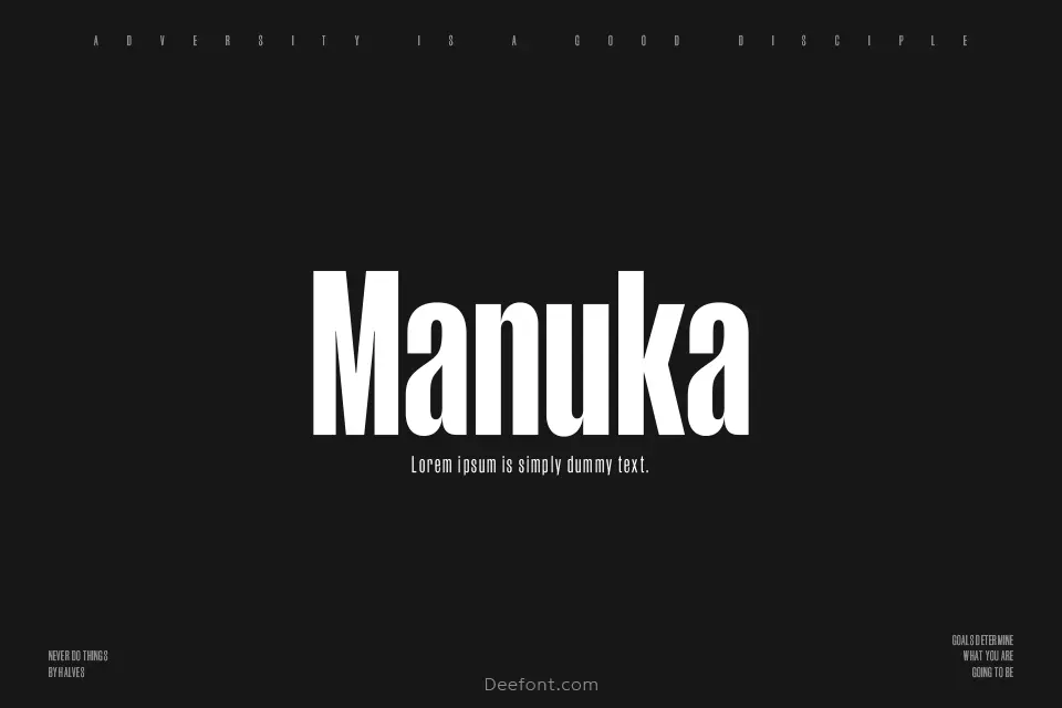 Manuka Font Family