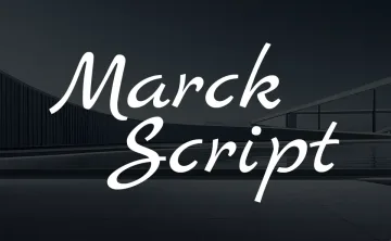 Marck Script Font