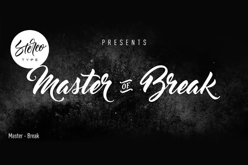 Master of Break Font