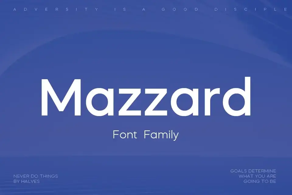 Mazzard Font Family