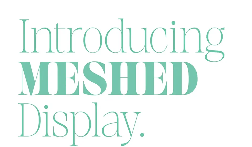 Meshed Display Font Family