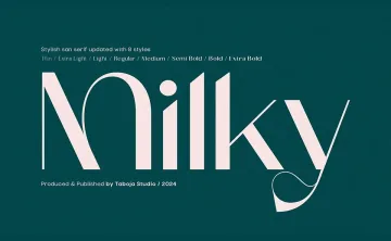 Milky Font