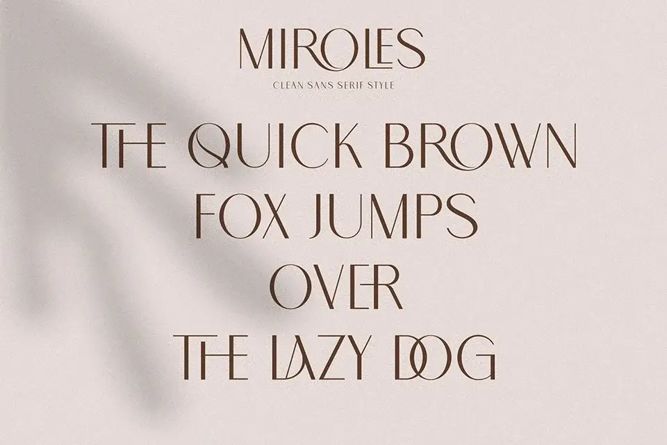 Miroles Font