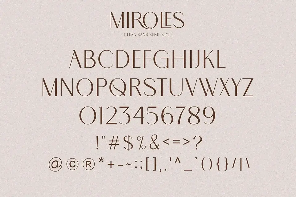 Miroles Font