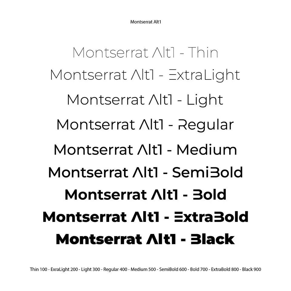 Montserrat-Alt1 Font