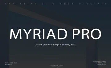 Myriad Pro Font Family