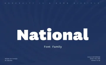 National Font Family