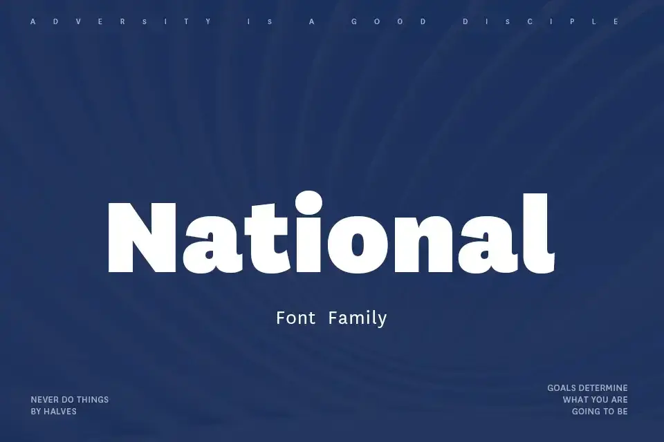 National Font Family