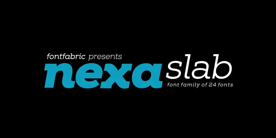 Nexa Slab Font Family