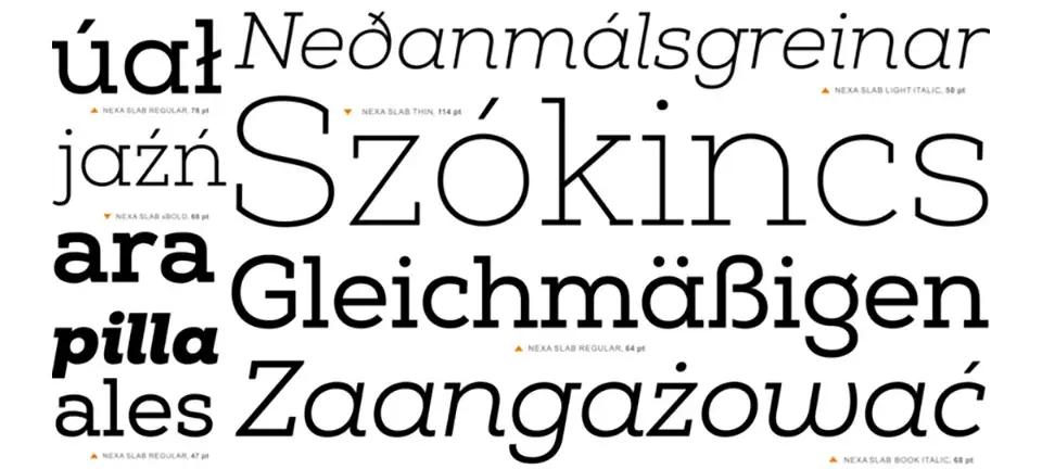 Nexa Slab Font Family