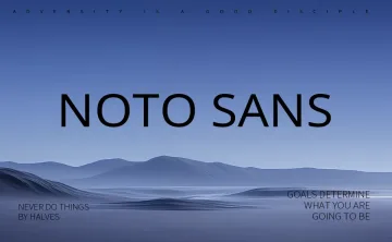 Noto Sans Font Family