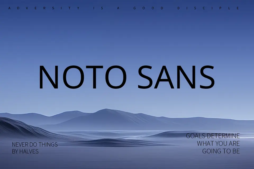 Noto Sans Font Family - Free Download &amp; Preview | Deefont