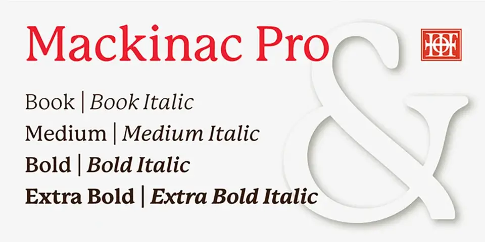 P22 Mackinac Font Family