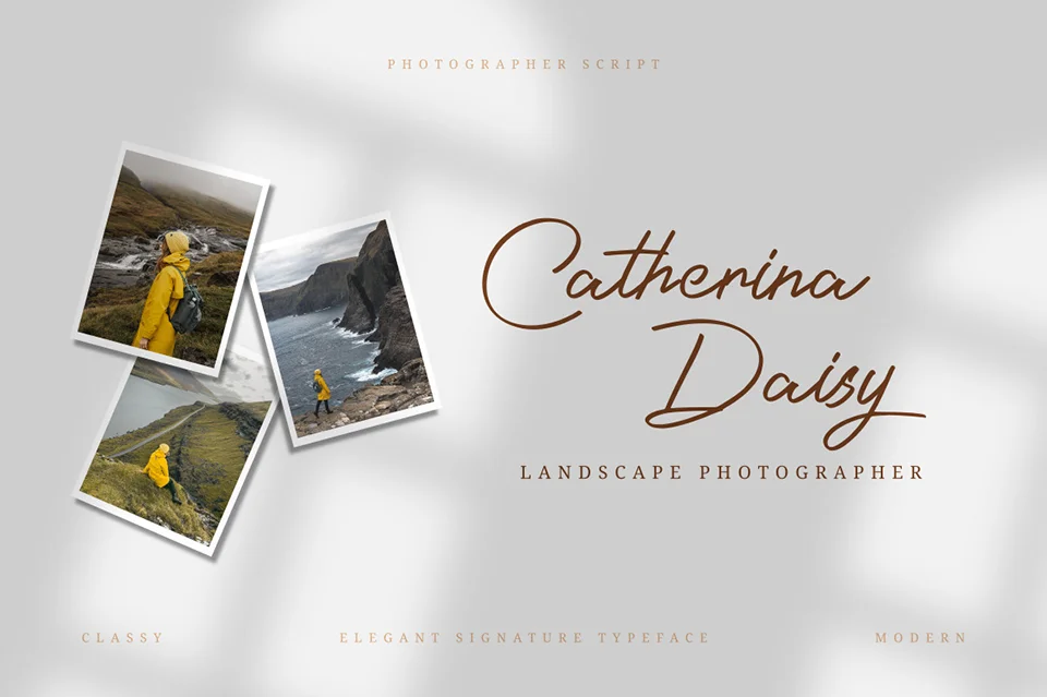 Photographer typeface download