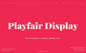 Playfair Display Font Family